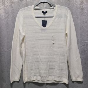 Tommy Hilfiger Sweater nwt SIZE m Off White/cream‎ NEW